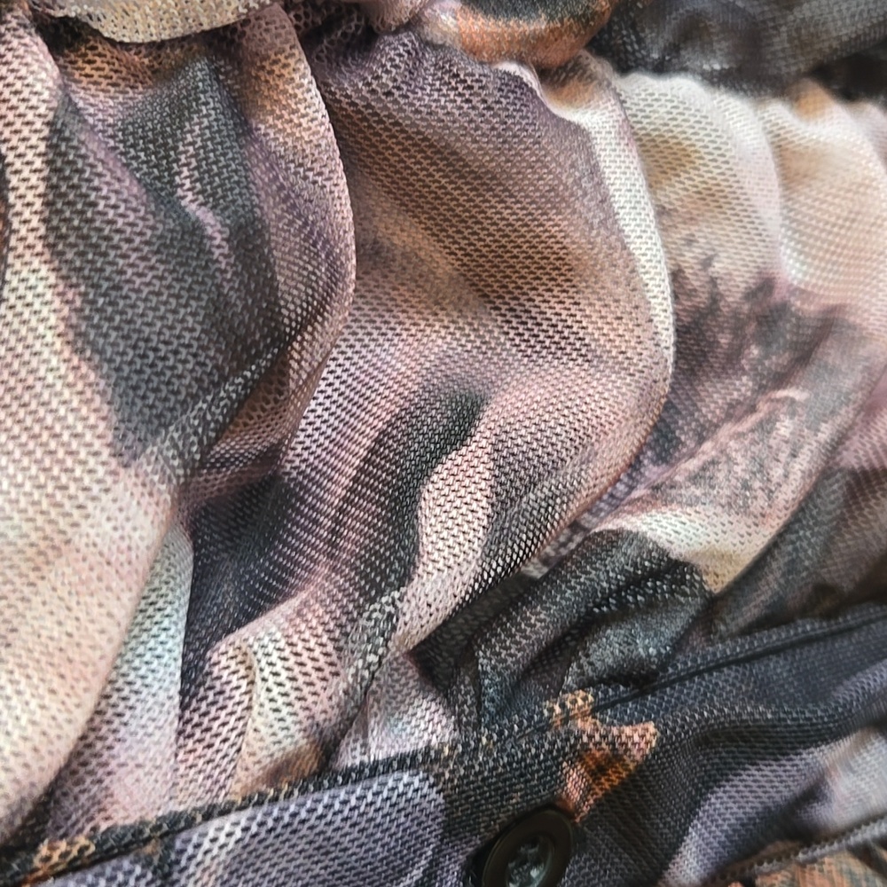 PrettyLittleThing-Draped lavender/gray print straight dress Sz 8 - Picture 12 of 16